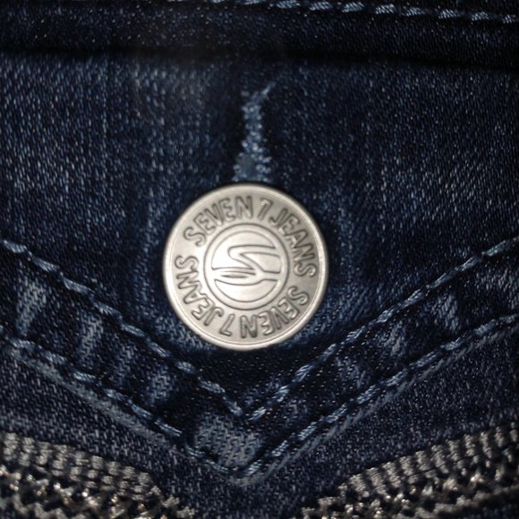 SEVEN 7 Rocker Slim Boot Jean 26 inch inseam. - Picture 6 of 9